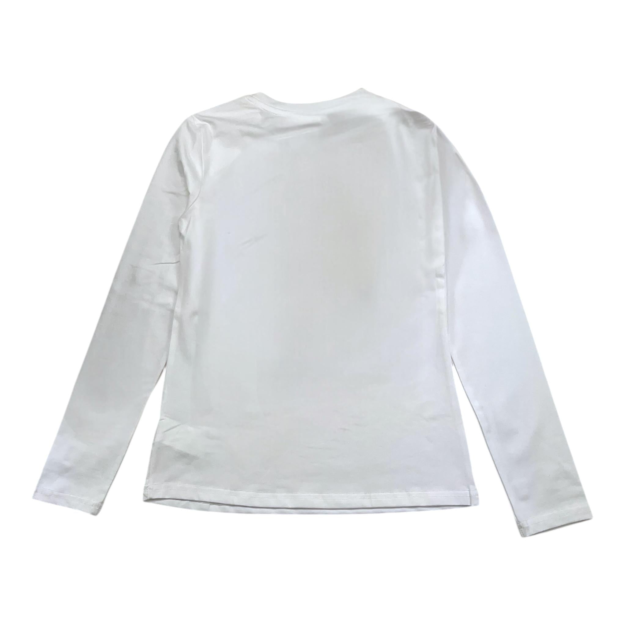 MARC ELLIS shirt girocollo tinta unita con stampa Bianco per Bambina JMJTS15498 BIANCO MARC ELLIS 