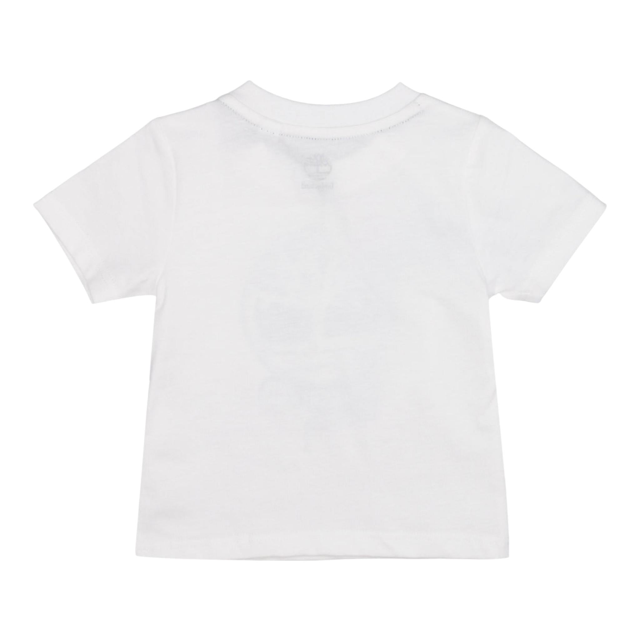 Timberland T-Shirt Girocollo Tinta Unita con Stampa per Neonato T60506 BIANCO TIMBERLAND 
