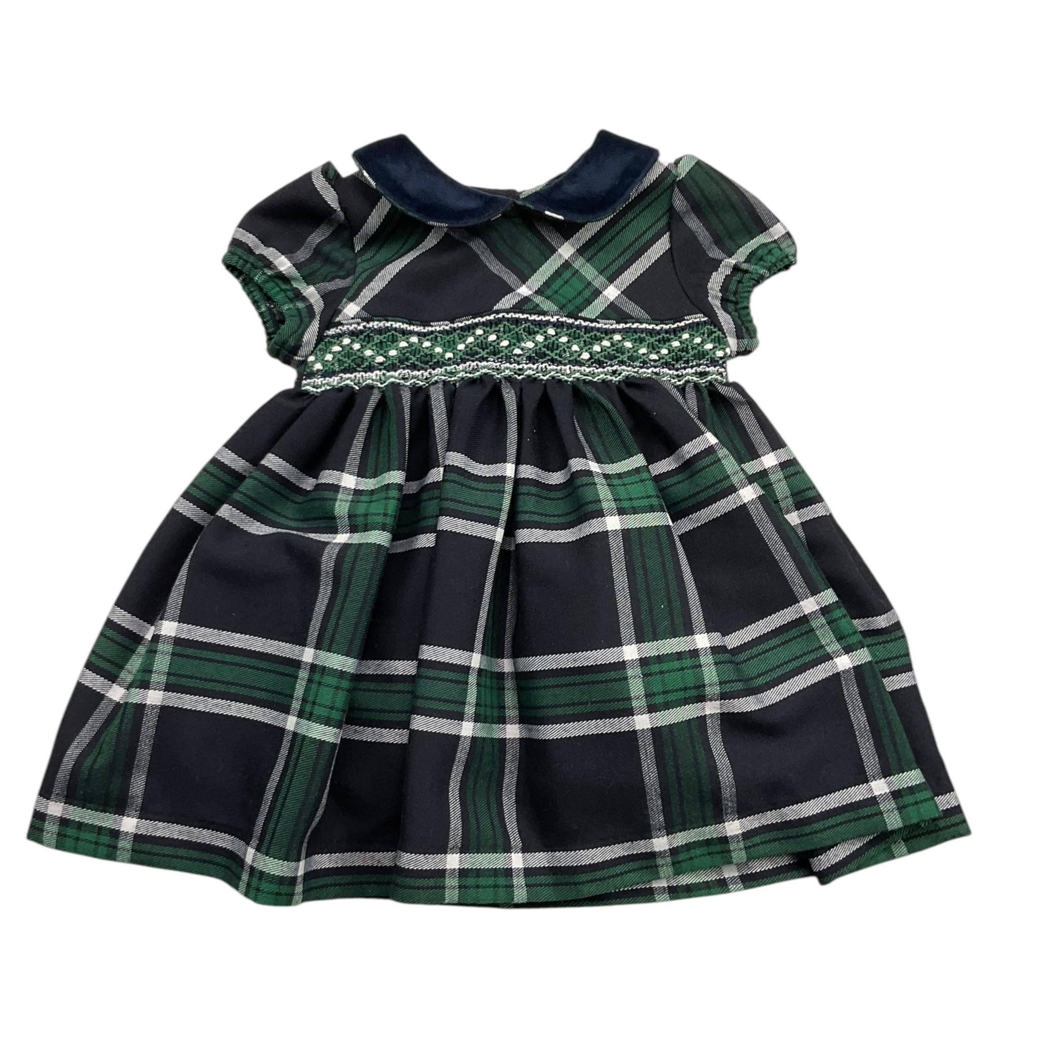 MALVI & CO abito tinta unita mezza manica fantasia a righe Blu per Bambina FCCM003VERR BLU MALVI & CO 