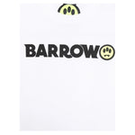 Barrow Kids T-Shirt Girocollo tinta unita con Logo Bianco per Bambino S5BKJUTH082XX BIANCO BARROW KIDS 