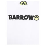 Barrow Kids T-Shirt Girocollo tinta unita con Logo Bianco per Bambino S5BKJUTH082XX BIANCO BARROW KIDS 