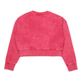 Diesel Felpa Chiusa Girocollo Tinta Unita con Logo per Bambina J02256 FUXIA DIESEL 