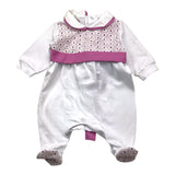 Baby Vip Tutina Tinta Unita Con Trafori E Cintura Bianco Per Neonata