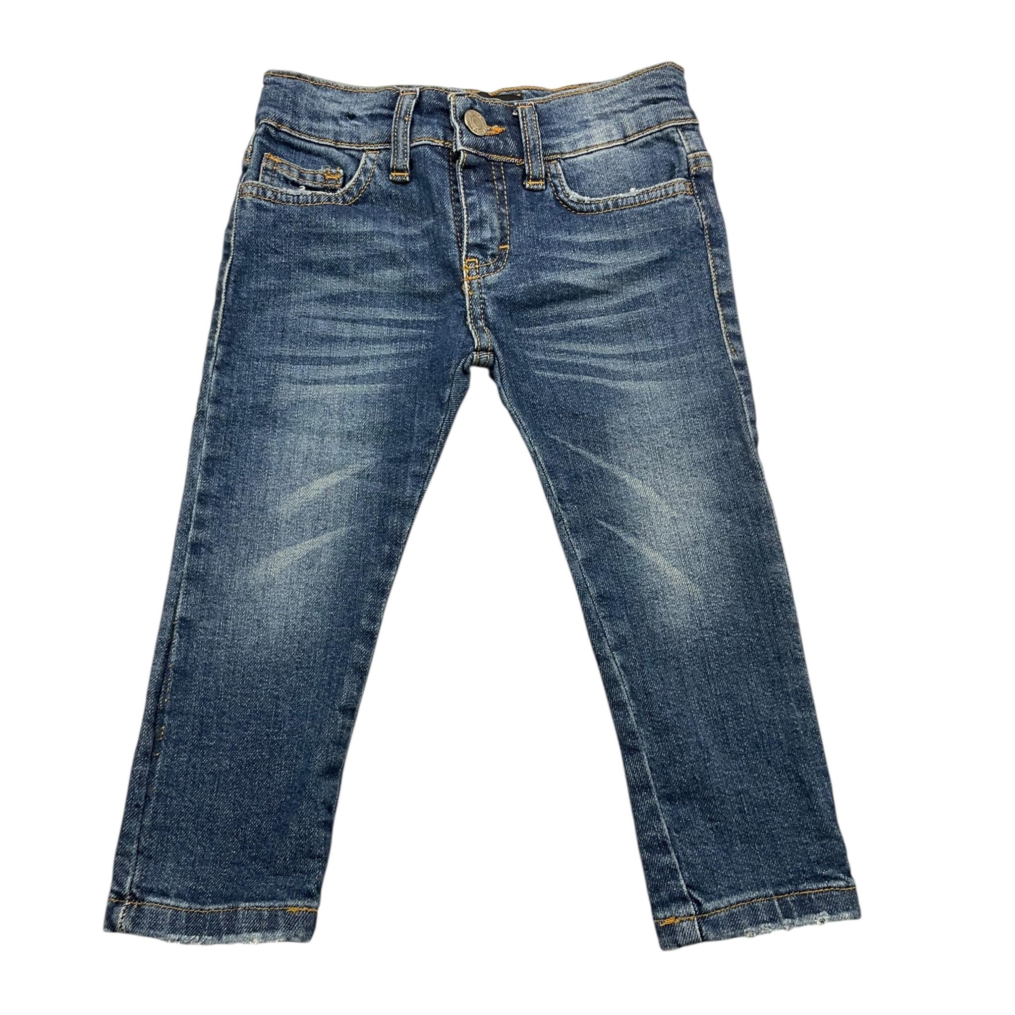 ALEXANDER KIM 47 jeans tinta unia con girovita regolabile Blu per Bambino J-TWIST BLU ALEXANDER KIM 47 