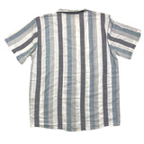 Never Too Camicia Mezza Manica Fantasia A Righe Multicolor Per Bambino