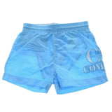 C.P. Company Costume Tinta Unita Con Stampa Logo Azzurro Per Neonata