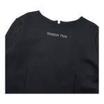 PATRIZIA PEPE abito manica lunga tinta unita con frange Nero per Bambina 7A0515 NERO PATRIZIA PEPE 