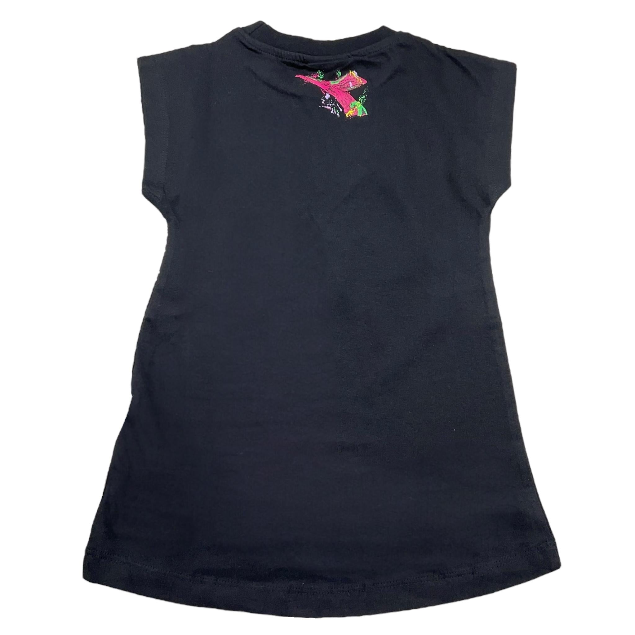 Diadora Abito Mezza Manica Tinta Unita con Logo per Neonata S4DIBGDR146 NERO DIADORA 