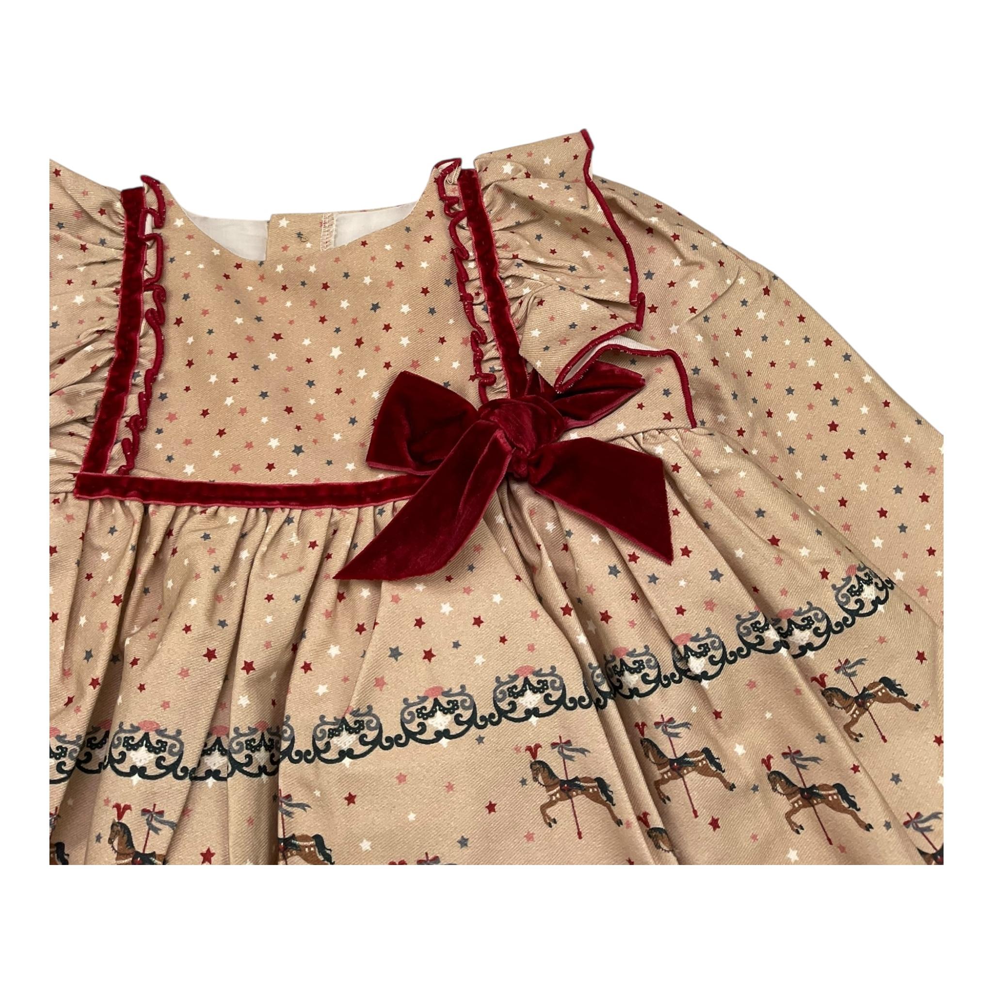 VALENTINA BEBES set abito manica lunga con culotte Beige per Bambina MAR80 BEIGE VALENTINA BEBES 