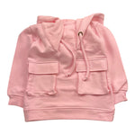 FUN & FUN Abito felpa tinta unita con cappuccio Rosa per Bambina FBDR00085 ROSA FUN & FUN 