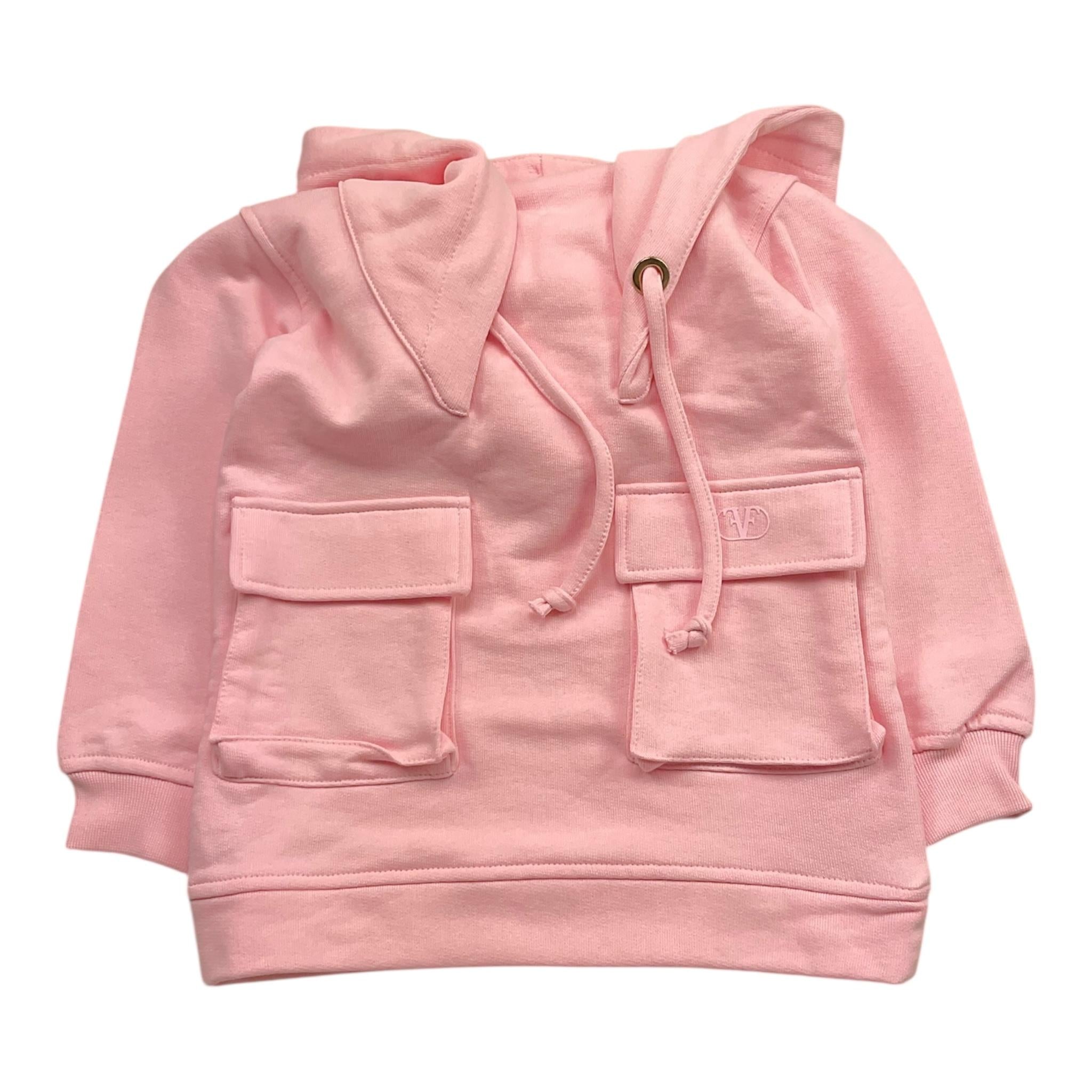 FUN & FUN Abito felpa tinta unita con cappuccio Rosa per Bambina FBDR00085 ROSA FUN & FUN 