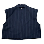 Dondup Gilet Tinta Unita Modello Crop per Bambina DFGL002 BLU DONDUP 