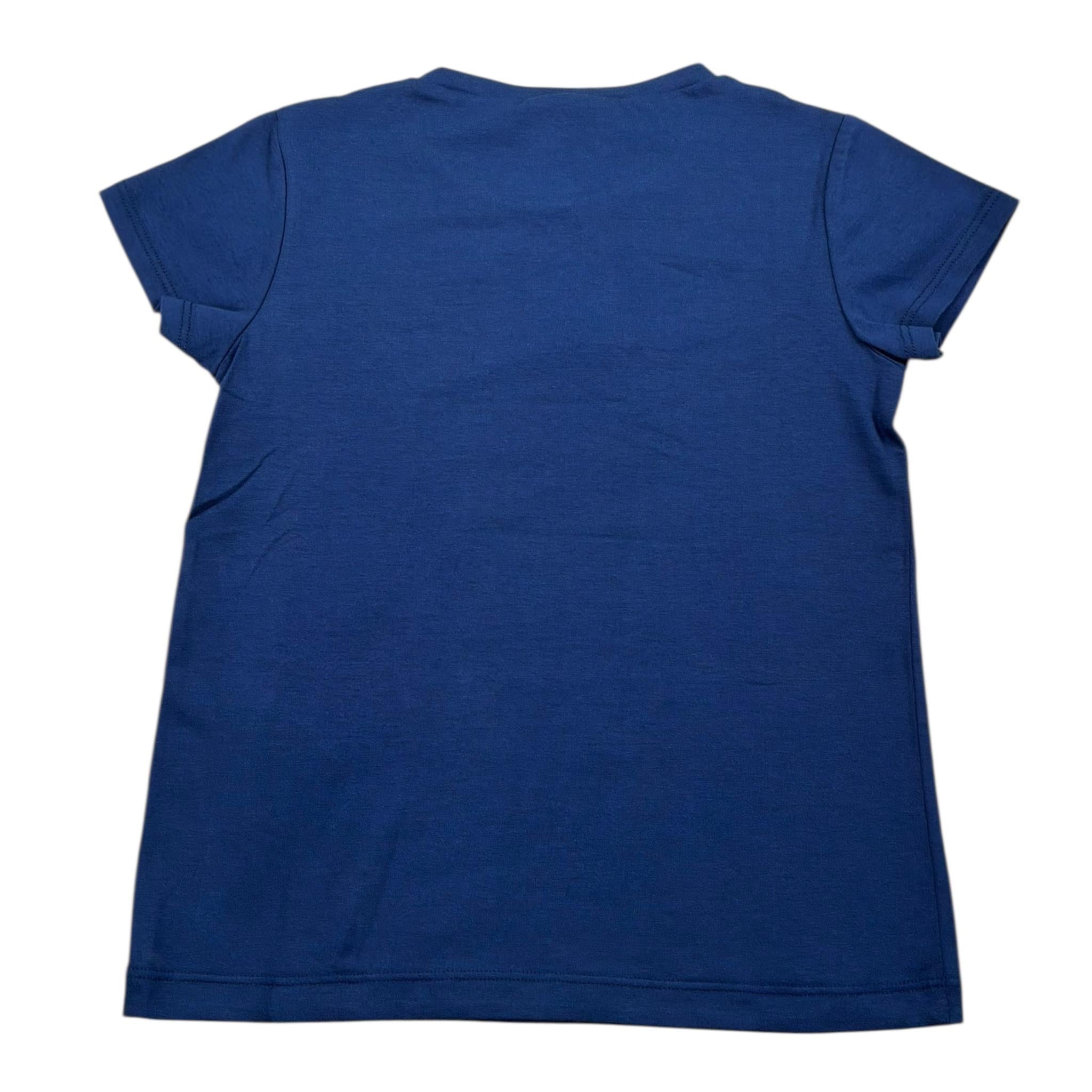 Liu Jo T-Shirt Tinta Unita con Brillantini per Neonata KA5095XXXX BLU LIU JO 