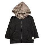 M+E' felpa con zip e cappucci tinta unita Grigio per Bambino I2423509NJ GRIGIO M+E' 