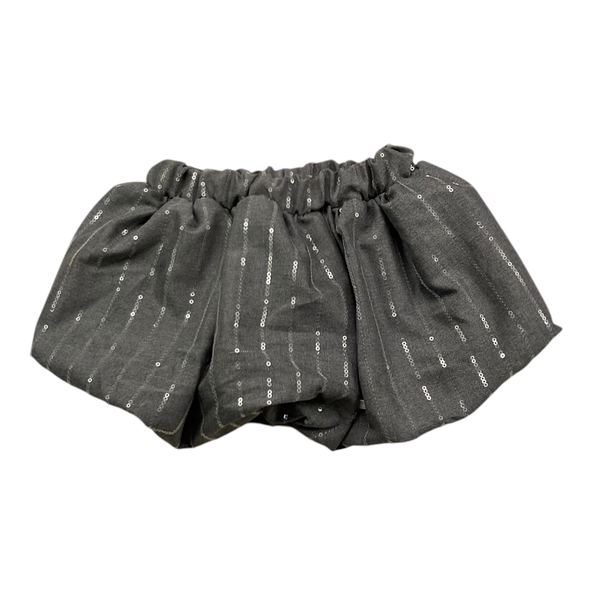 LE BEBE' gonna tinta unita con paillettes Grigio per Neonata LBG6011 GRIGIO LE BEBE' 