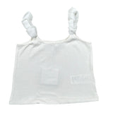 Lu Lu By Miss Grant Top Tinta Unita A Bretelle per Bambina LL3501 BIANCO LU LU BY MISS GRANT 