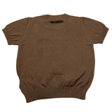 NEIL BARRETT t-shirt gircollo tinta unita in maglia Marrone per Bambino 033612 MARRNE NEIL BARRETT 