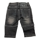 ICEBERG jeans tinta unita con girovita regolabile Nero per Neonato PTICE5308BX NERO ICEBERG 