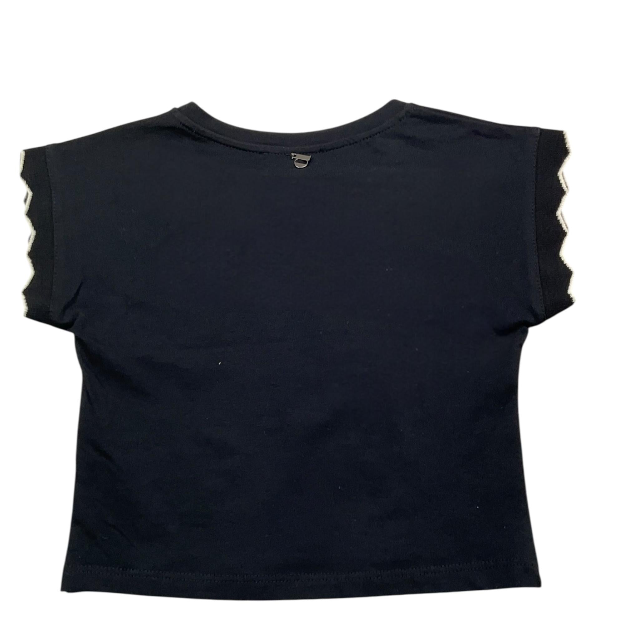 Dixie T-Shirt Girocollo Tinta Unita per Bambina MB44030G74 NERO DIXIE 