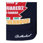 DSQUARED2 maglia tinta unita con stampa e scollo a v Blu per Bambino DQ2600 BLU DSQUARED2 