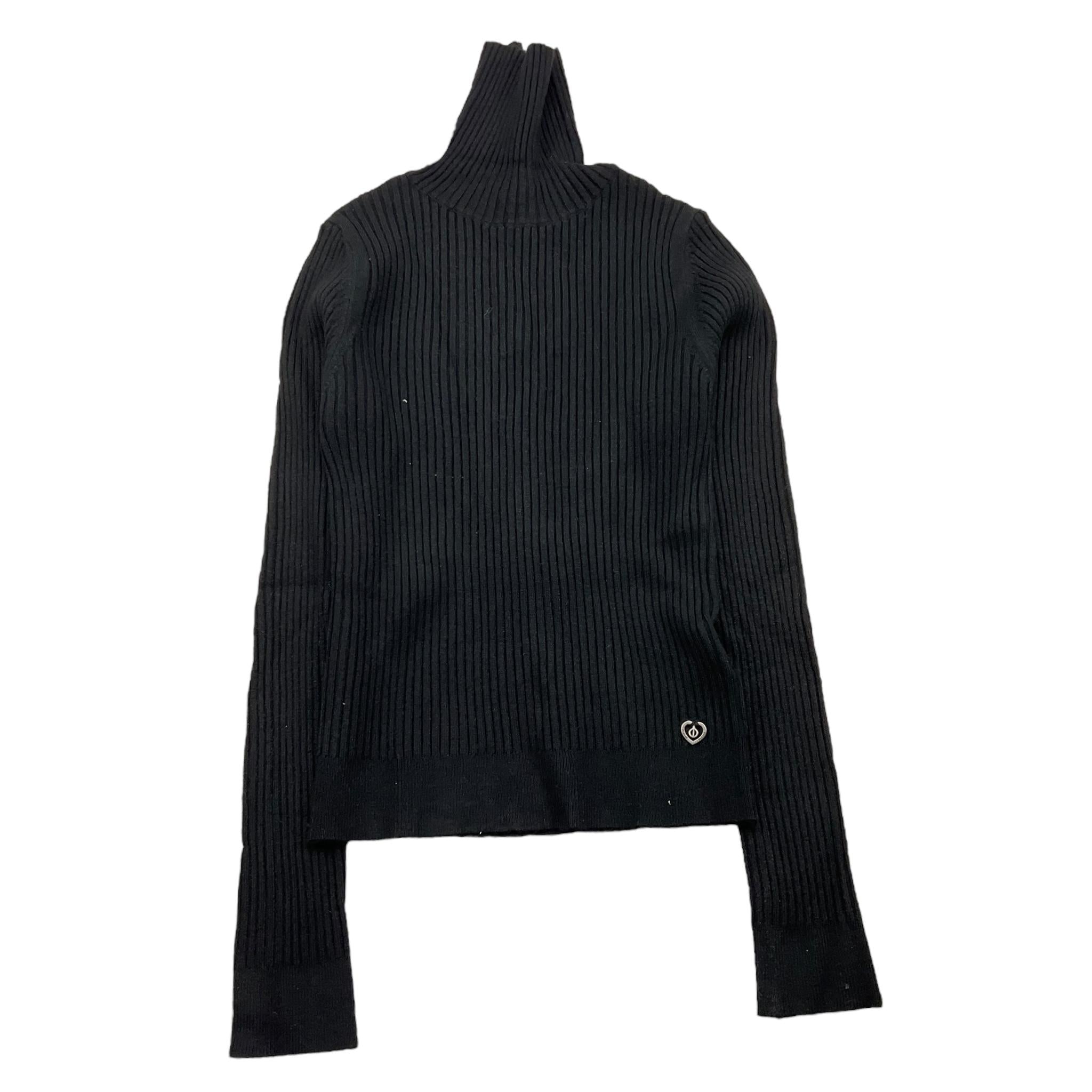 PLEASE maglia collo alto tinta unita Nero per Bambina NB78230G66 NERO PLEASE 