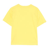 Moschino T-Shirt Girocollo Tinta Unita con Stampa per Neonato MU,04C GIALLO MOSCHINO 