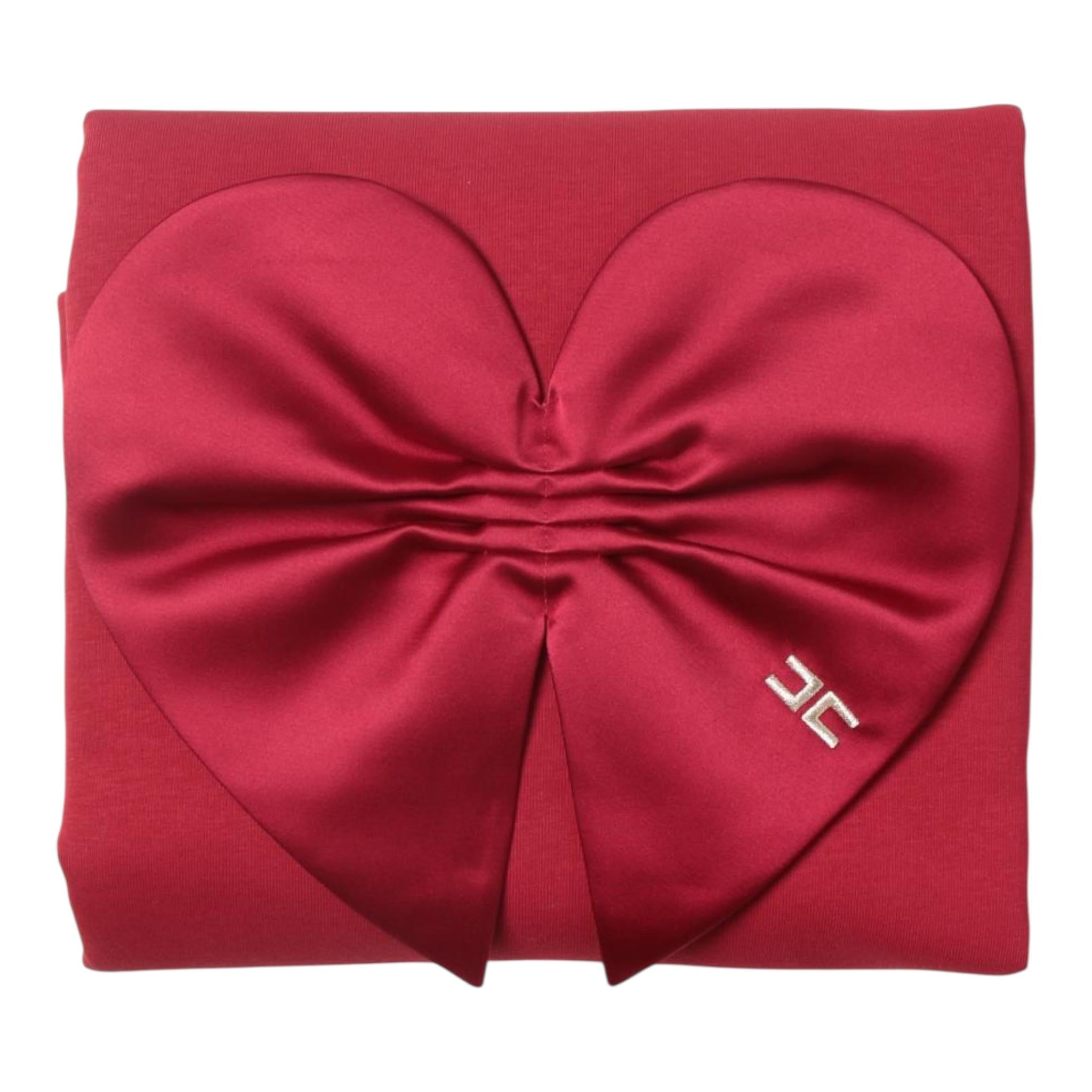 ELISABETTA FRANCHI coperta tint unita con fiocco Rosso per Neonata ENCO41 ROSSO ELISABETTA FRANCHI 