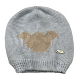 LE BEBE' cappello tinta unita con ricamo orso Azzurro per Neonato LBB5052 AZZURRO LE BEBE' 