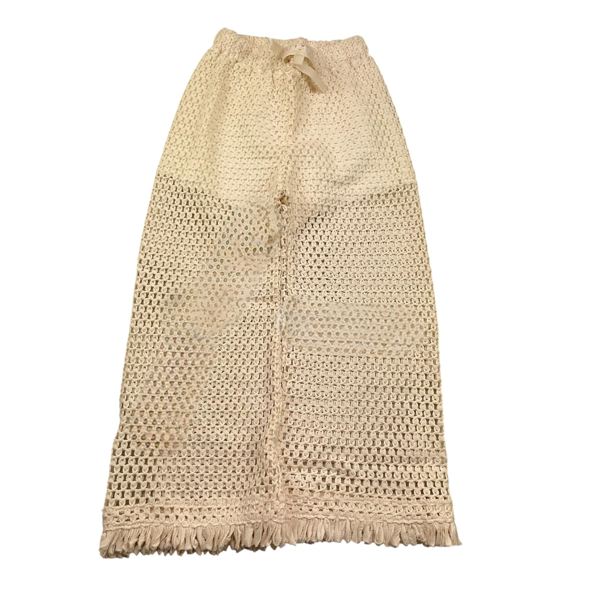 Lalalu' Pantalone Tinta Unita Traforato per Bambina PTL80PB BEIGE LALALU' 