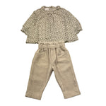 LALALU' completo 2 pezzi camicia-pantalone Beige per Bambina CTL011NJX BEIGE LALALU' 