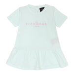 John Richmond Abito tinta unita con Stampa Verde Acqua per Neonata RIP25005VEXXX VERDE ACQUA JOHN RICHMOND 