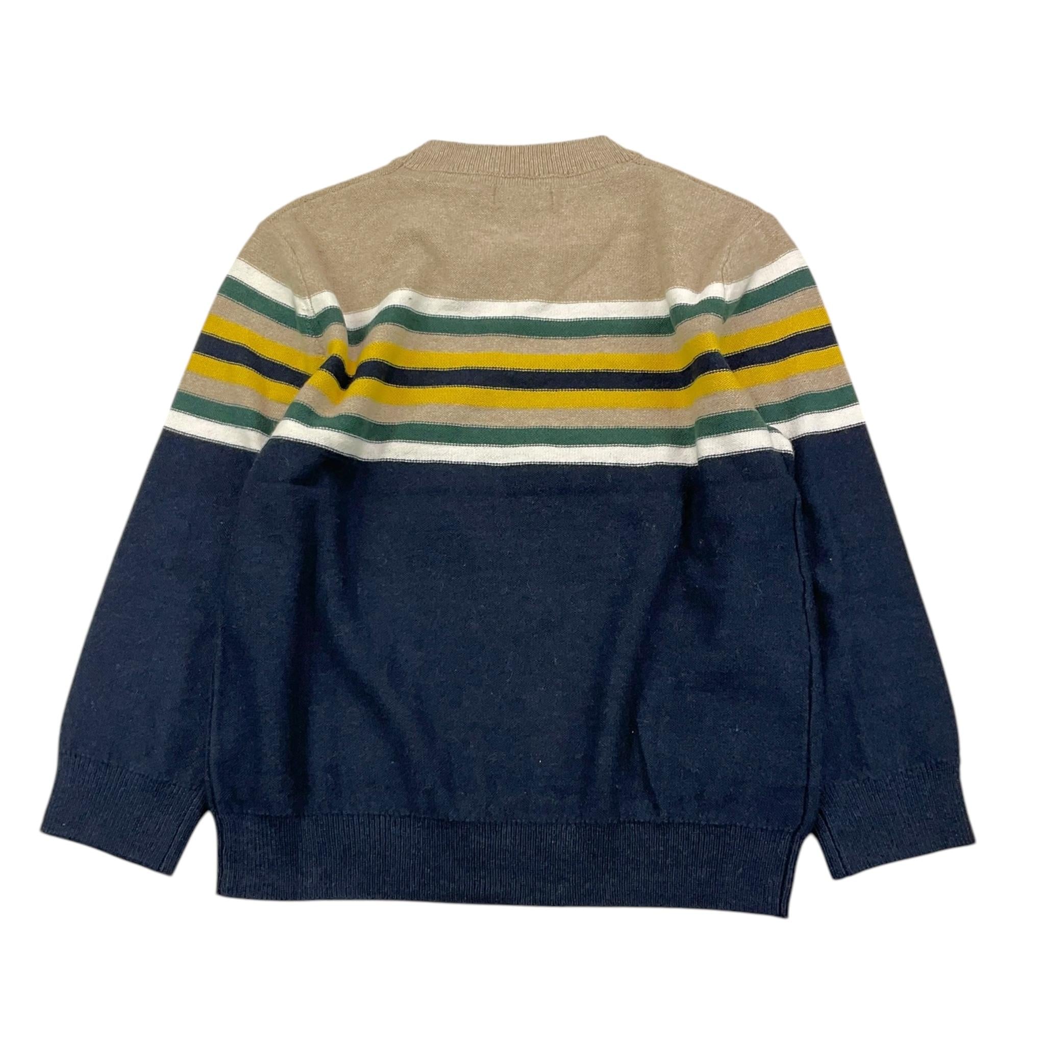 MAYORAL maglia tinta unita girocollo con fantasia a righe Blu per Bambino 4351 BLU MAYORAL 