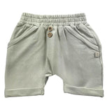 Bamboom+Babies Bermuda Tinta Unita Con Finti Bottoni E Elastico In Vita Sabbia Per Bambino