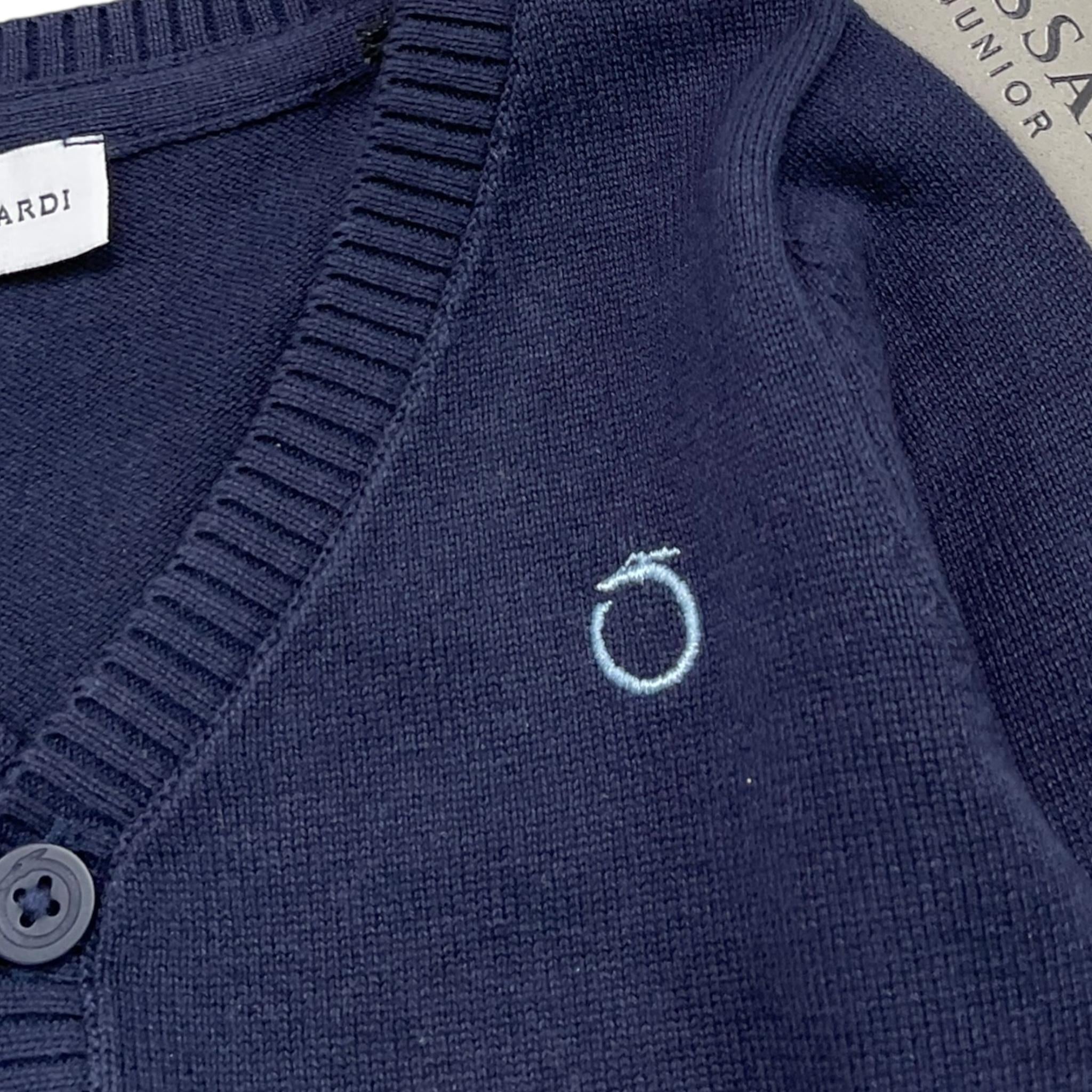 Bikkembergs Cardigan Tinta Unita con Bottoni per Neonato BK3450N BLU BiKKEMBERGS 