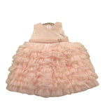 Ninnaoh Abito Giromanica Tinta Unita Giromanica con Tulle per Neonata E24AB44 ROSA NINNAOH 