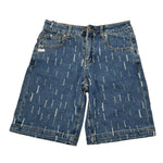 Daniele Alessandrini Bermuda In Denim Tinta Unita con Strappi per Bambino 1236SD00256XX BLU DANIELE ALESSANDRINI 