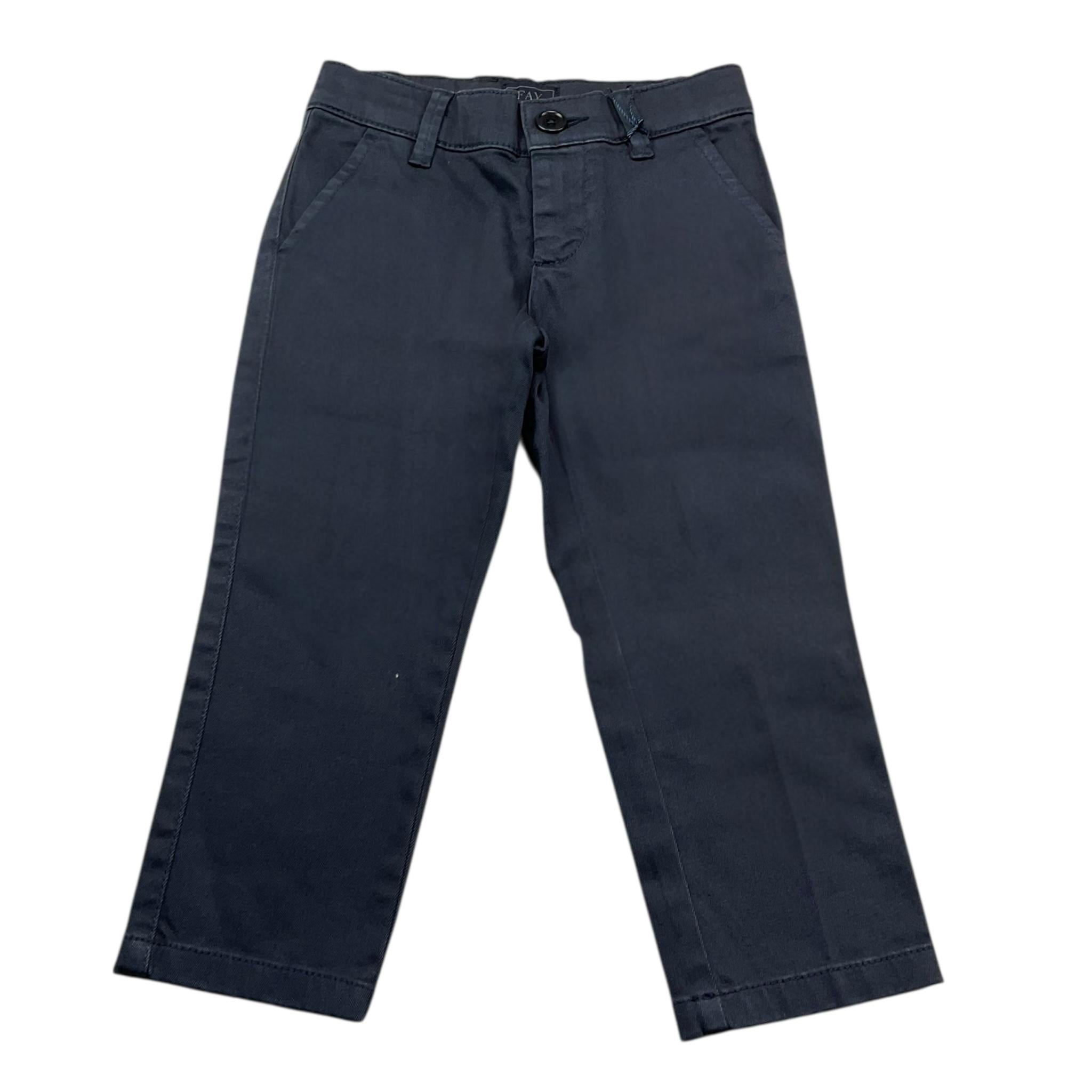 Fay Pantalone Tinta Unita con Tasche Americane per Neonato FV6P50 BLU FAY 