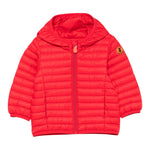 Save The Duck Giubbino Tinta Unita con Zip E Cappuccio per Neonato I30003X ROSSO SAVE THE DUCK 