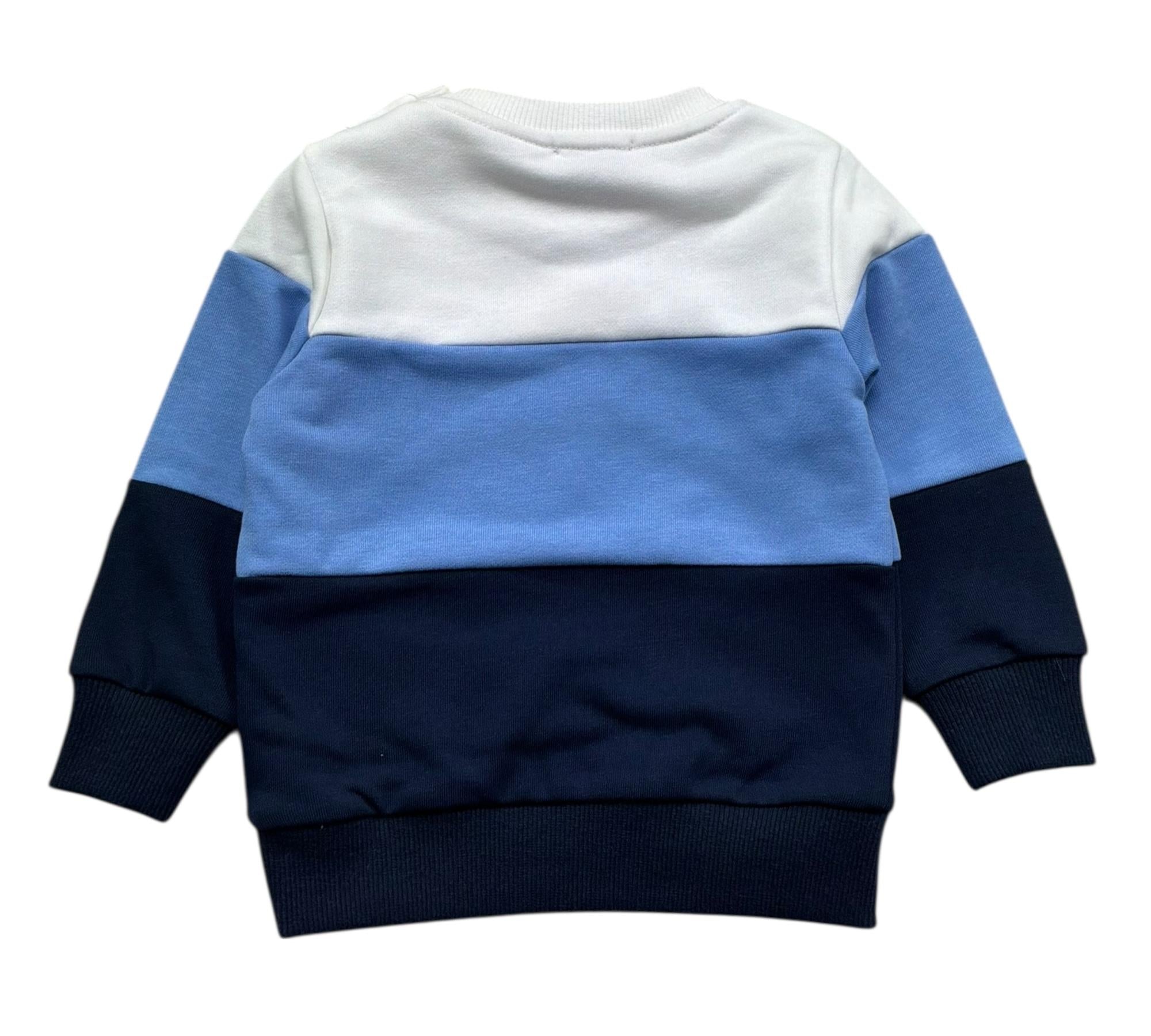 Trussardi Felpa Chiusa Tricolore per Neonato TIP26033FE MULTICOLOR TRUSSARDI 