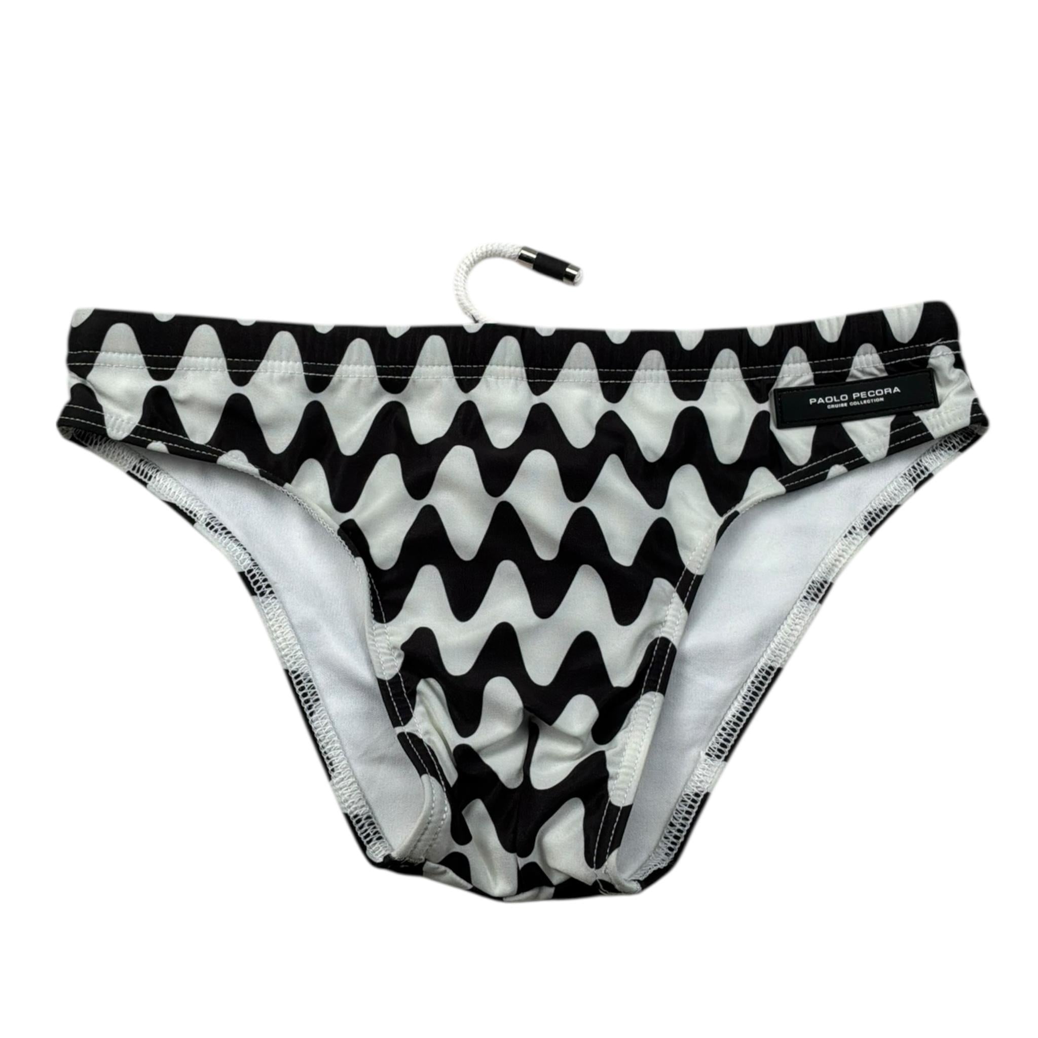 Paolo Pecora Costume Mutanda Tinta Unita Stampa Fantasia per Bambino PP2003XXX BIANCO PAOLO PECORA 