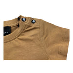 John Richmond T-Shirt Girocollo Tinta Unita con Logo per Neonato RIP26015TS MARRONE JOHN RICHMOND 