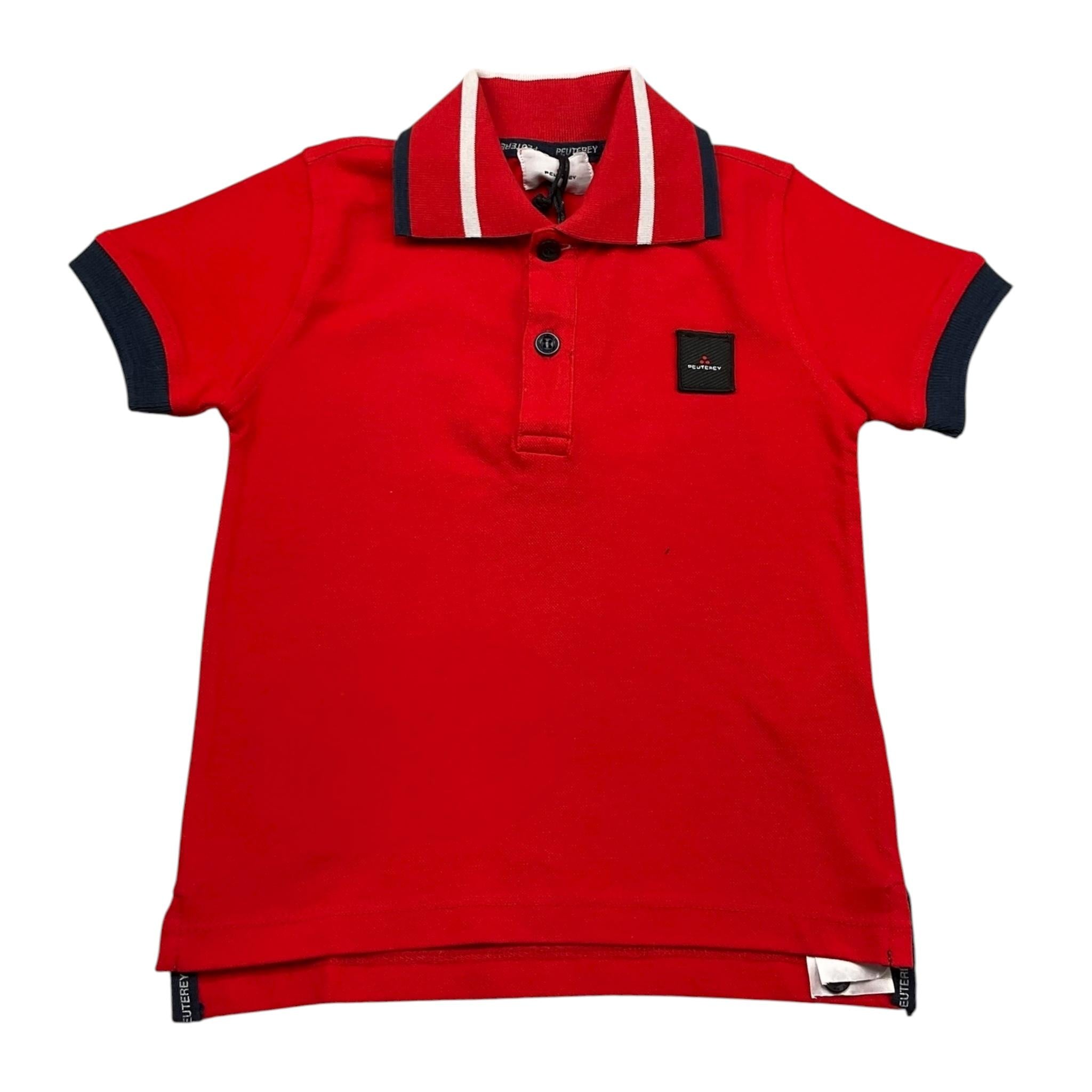 Peuterey Polo Mezza Manica Tinta Unita per Neonato PTB1993 ROSSO PEUTEREY 