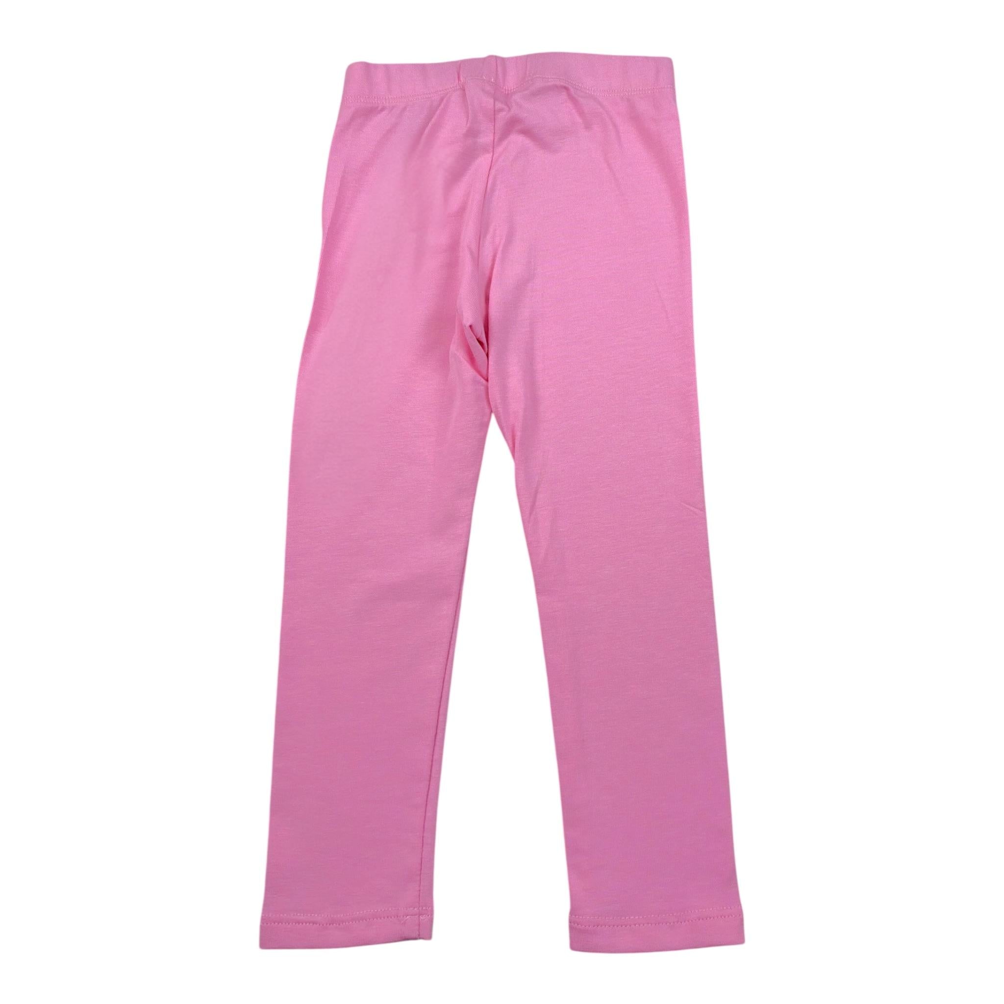 Mousse Leggins Tinta Unita con Stampa per Bambina UNILEOPINKL ROSA MOUSSE 