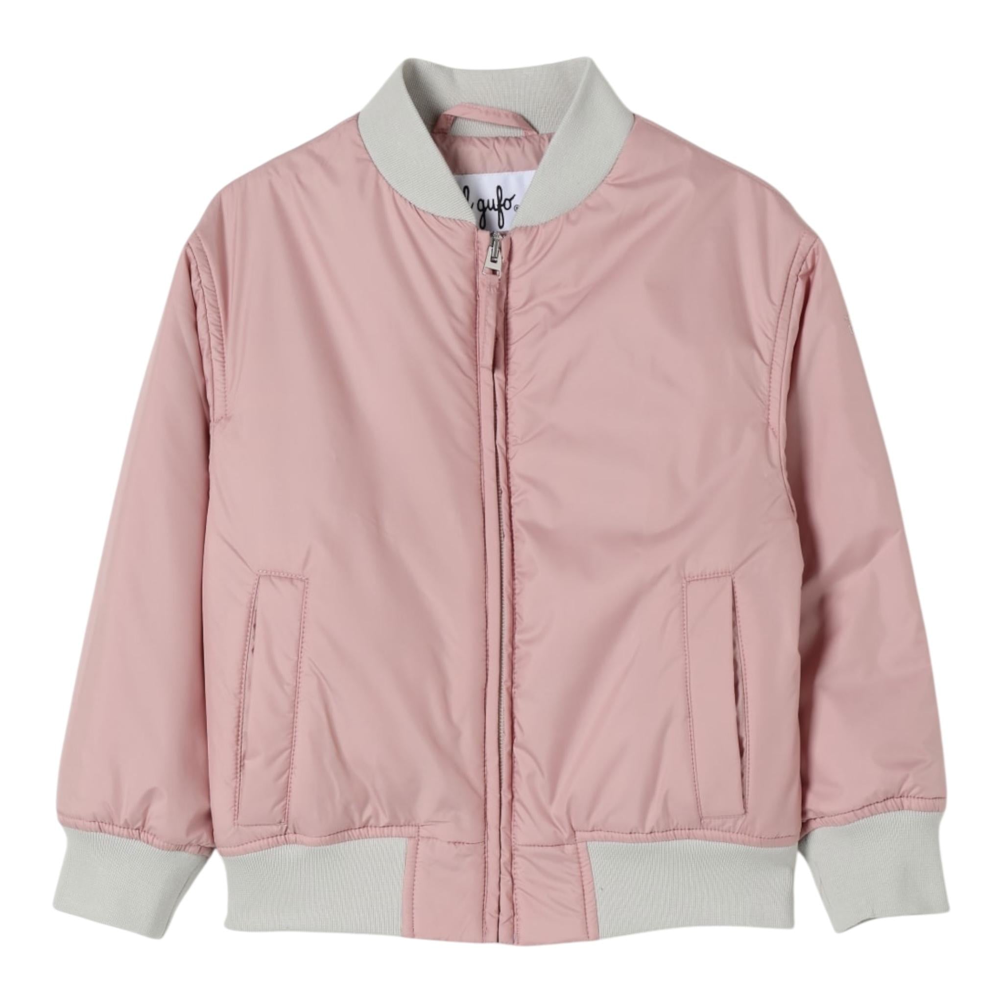 Il Gufo Giubbino Tinta Unita con Zip per Neonata P25GR205NN106N ROSA IL GUFO 