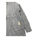 ELEVENTY cardigan tinta unita con trafori Grigio per Bambina ET9A40 GRIGIO ELEVENTY 