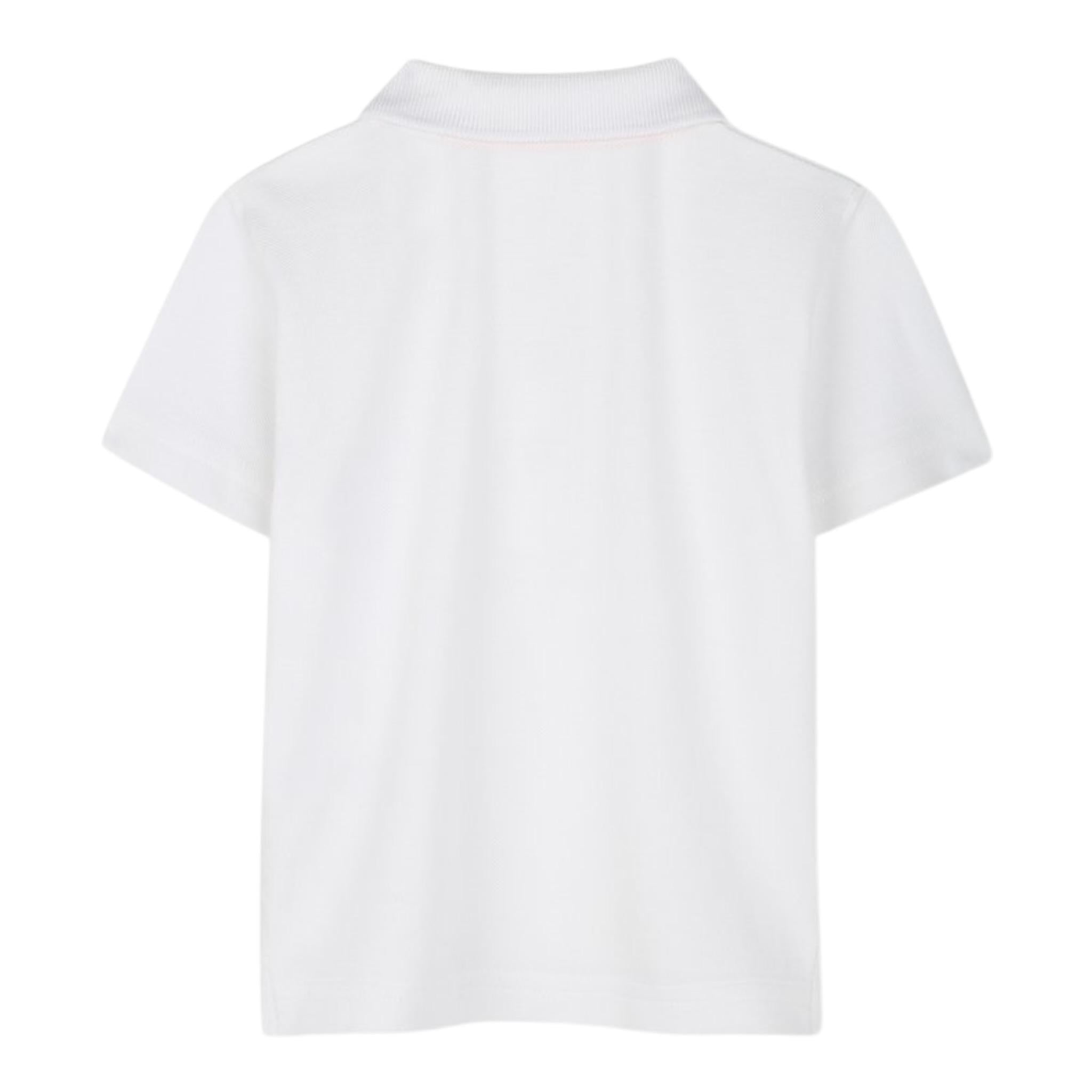 Timberland Polo Mezza Manica Tinta Unita con Logo per Bambino T6051010 BIANCO TIMBERLAND 