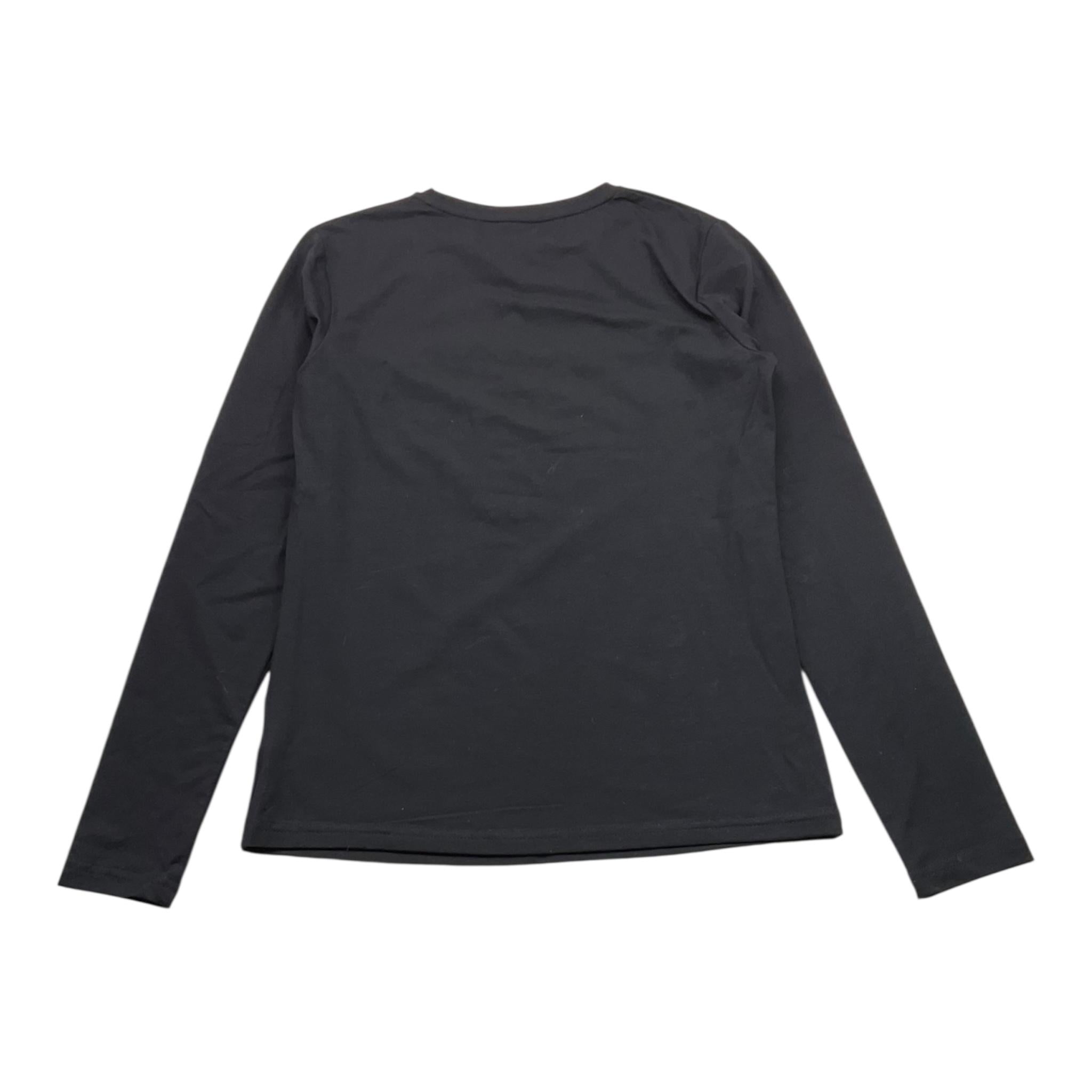 MARC ELLIS shirt girocollo tinta unita con brillantini Nero per Bambina JMJTS15470 NERO MARC ELLIS 