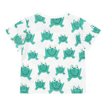 Stella Mccartney T-Shirt Girocollo Tinta Unita con Stampe Rana per Neonato TW8561 BIANCO STELLA McCARTNEY 