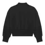 Balmain Felpa Chiusa Mezzo Collo Tinta Unita con Logo per Bambina BV4A90 NERO BALMAIN 