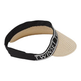 Twinset Cappello Visiera Mod Tennis Tinta Unita In Paglia Beige Per Bambina